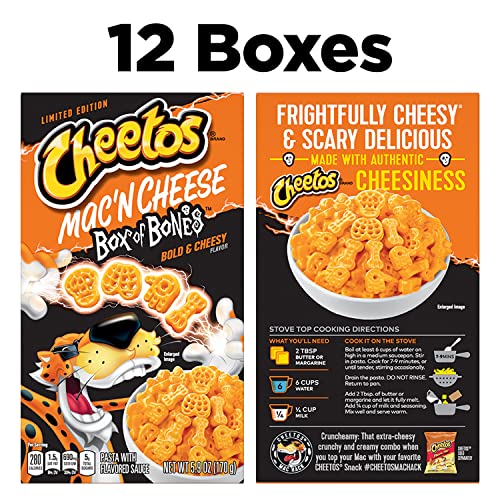 Limited Edition Cheetos Box of Bones Halloween Mac & Cheese 5.9o...