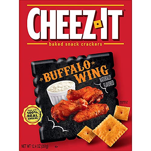 Baked Snack Crackers, Cheez It Buffalo Wing Flavor Made With Rea