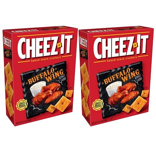 Baked Snack Crackers, Cheez It Buffalo Wing Flavor Made With Rea