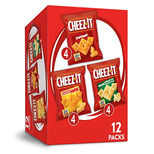 Cheez-It Baked Snack Cheese Crackers, Variety Pack, Original, Wh