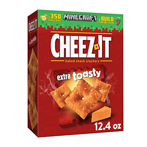 Cheez-It Baked Snack Cheese Crackers, Extra Toasty, 12.4 Oz Box