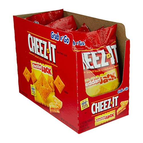 Cheez-It Baked Snack Cheese Crackers, Cheddar Jack, Single Serve
