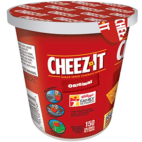 Cheez-It Baked Snack Cheese Crackers In A Cup, Original, Single