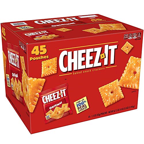 Cheez-It Baked Snack Cheese Crackers, Original, Single Serve, 1.