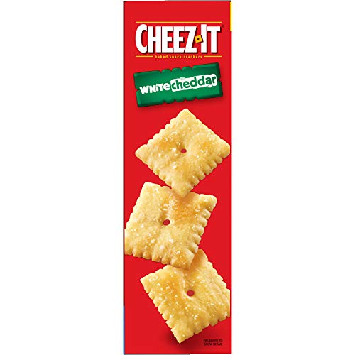 Cheez-It Baked Snack Cheese Crackers, White Cheddar, Family Size