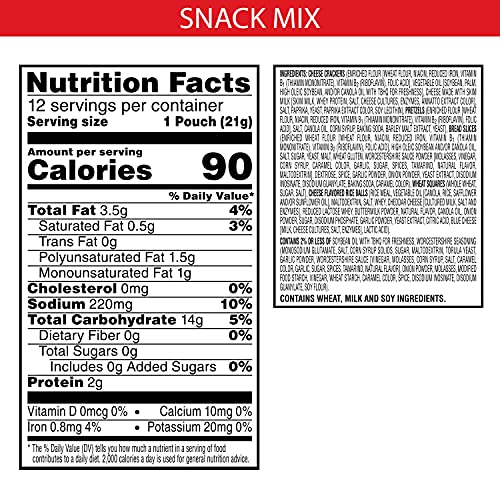 Cheez-It, Baked Snack Mix, Classic, 9Oz Box Pack Of 4