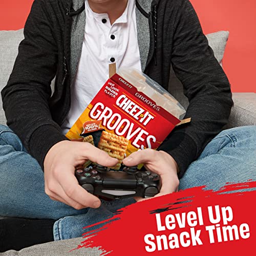 Cheez-It Grooves Cheese Crackers, Crunchy Snack Crackers, Lunch ...