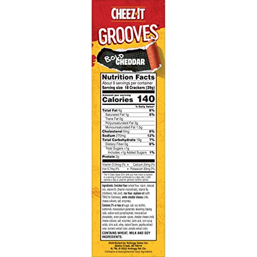 Cheez-It Grooves Cheese Crackers, Crunchy Snack Crackers, Lunch ...