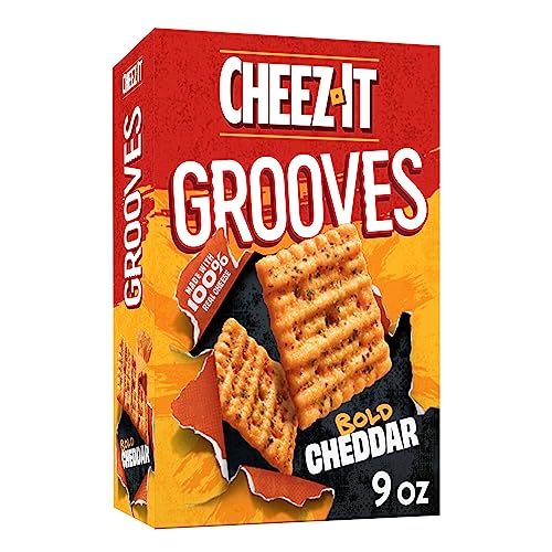 Cheez-It Grooves Cheese Crackers, Crunchy Snack Crackers, Lunch ...