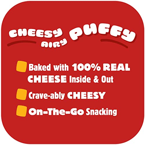 Cheez-It Puffd Cheesy Baked Snacks, Puffed Snack Crackers, Kids...