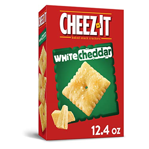 Cheez-It Baked Snack Cheese Crackers, White Cheddar, 12.4 Oz Box