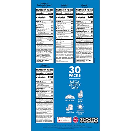 Kelloggs Snacks, Lunch Snacks, Kids Snacks, Mega Pack, Variety ...