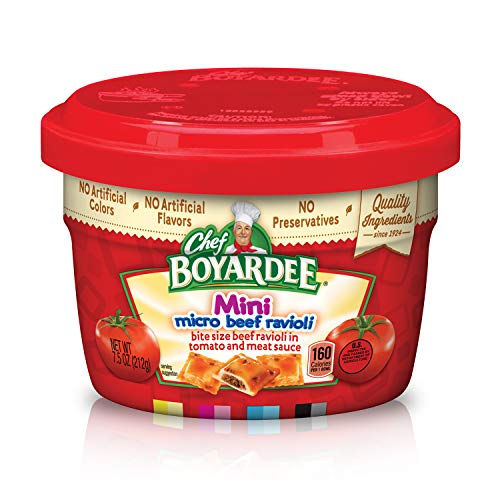 Chef Boyardee Mini Micro Beef Ravioli &Amp; Meatballs