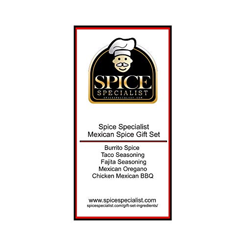 Spice Specialists Mexican Spice Gift Set- Contain Five 4Oz Jars