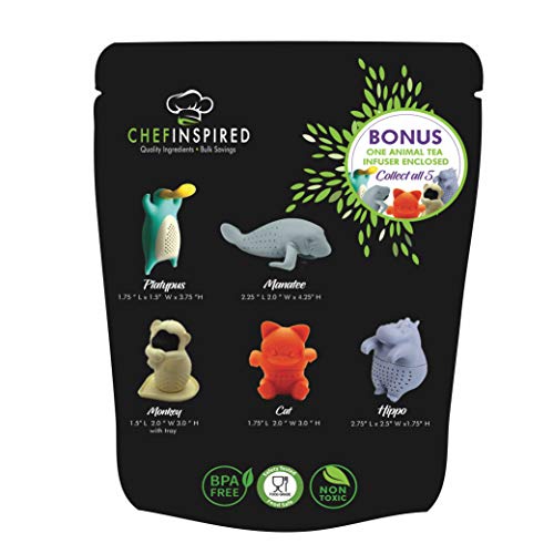 Rosehips By Chef Inspired, 1Lb Plus Silicone Animal Tea Infuser