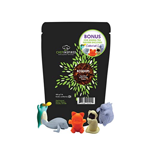 Rosehips By Chef Inspired, 1Lb Plus Silicone Animal Tea Infuser