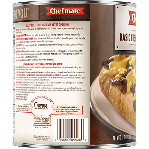 Chef-Mate Basic Cheddar Cheese Sauce, Canned Food For Mac And Ch