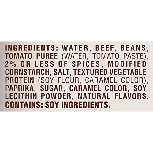 Chef-Mate Beef Chili, Canned Beans With Meat, 6 Lb 11 Oz #10 Ca