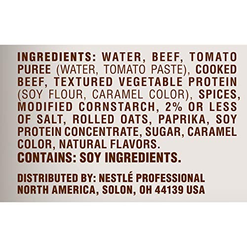 Chef-Mate Beef Chili, Canned Chili With Meat, No Beans, 6 Lb 10