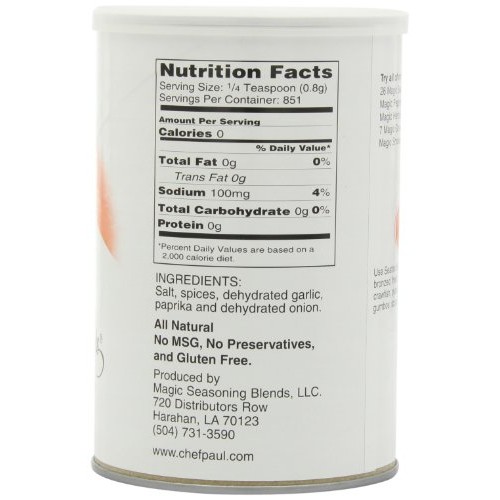Chef Paul Seafood Magic Seasoning, 24-Ounce Canisters Pack Of 2