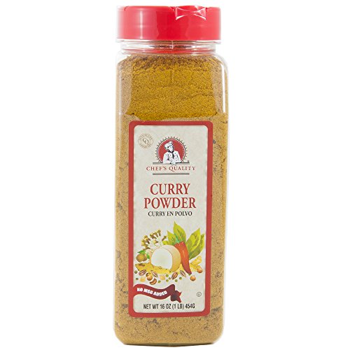 Curry Powder Seasoning With No Msg Added 1 Pound - Chef Quality,
