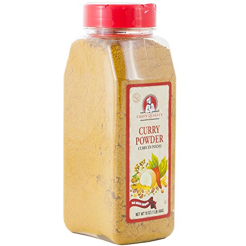 Curry Powder Seasoning With No Msg Added 1 Pound - Chef Quality,