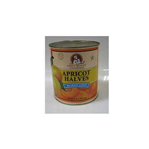 Chefs Quality - Apricot Halves In Light Syrup - 6 Lb 10 Oz Can