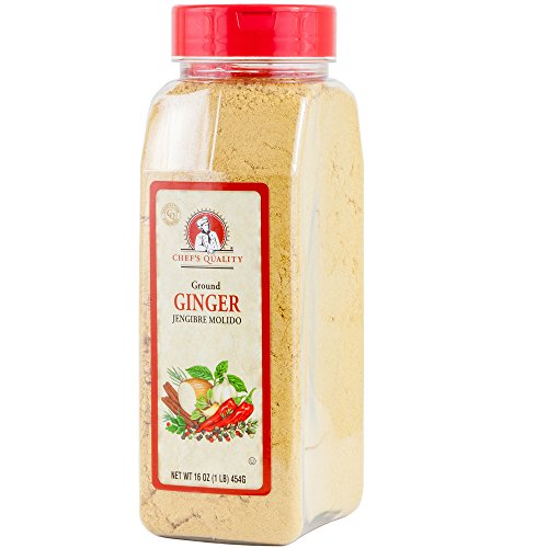 Ground Ginger Roots Powder 1 Pound 16 Oz - Chef Quality | For