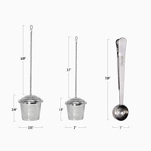 Chefast Tea Infuser Set 1+1 Pack - Combo Kit Of Single Cup And