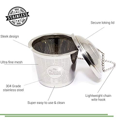 Chefast Tea Infuser Set 1+1 Pack - Combo Kit Of Single Cup And