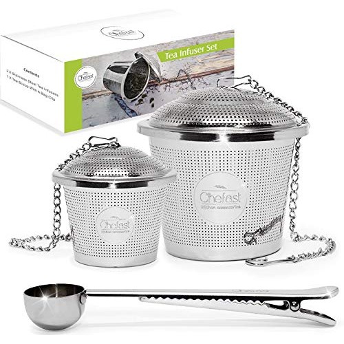 Chefast Tea Infuser Set 1+1 Pack - Combo Kit Of Single Cup And