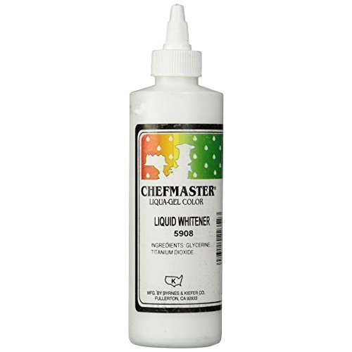 Chefmaster Liquid Whitener Food Color, 16-Ounce, White