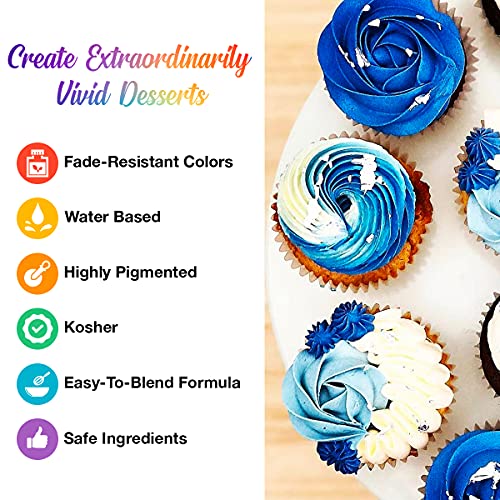 Chefmaster - Primary Colors Liqua-Gel Food Coloring Kit - Water-