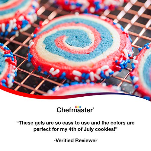 Chefmaster: 4Th Of July Liqua-Gel Food Color Kit - 4-Pack - 2.8O