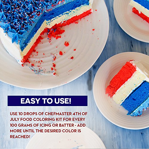 Chefmaster Liqua Gel Food Coloring Kit 4-Pack 0.7-Oz Vivid Foo