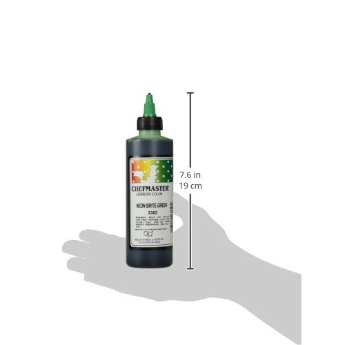 Chefmaster Airbrush Spray Food Color, 9-Ounce, Neon Brite Green