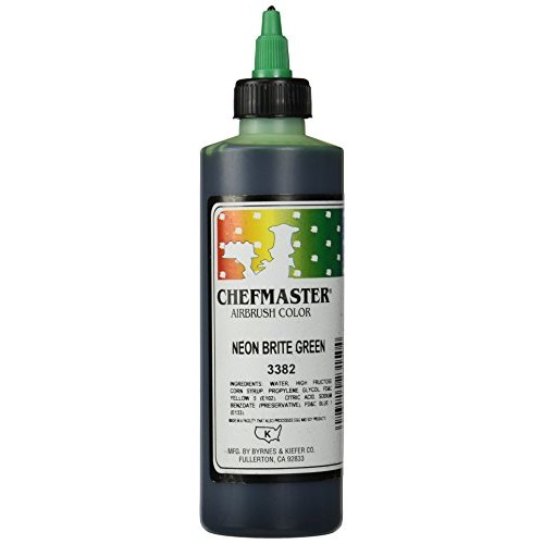 Chefmaster Airbrush Spray Food Color, 9-Ounce, Neon Brite Green