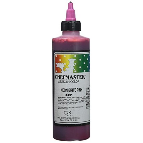 Chefmaster Airbrush Spray Food Color, 9-Ounce, Neon Brite Pink