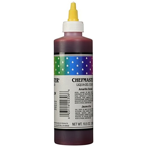 Chefmaster Liqua-Gel Food Color, 10.5-Ounce, Golden Yellow