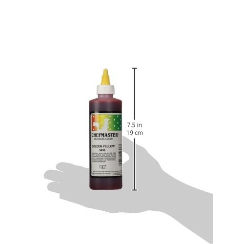 Chefmaster Liqua-Gel Food Color, 10.5-Ounce, Golden Yellow