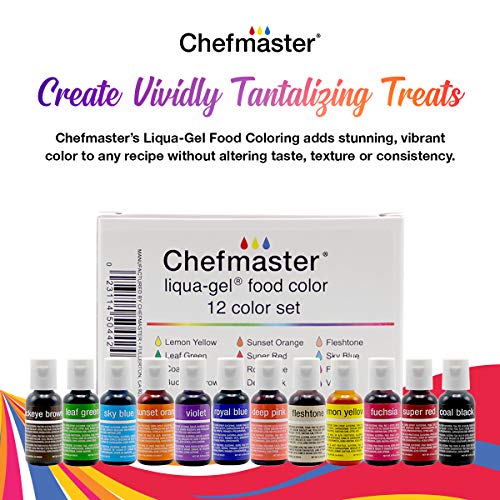 Chefmaster - Liqua-Gel Food Coloring - Fade Resistant Food Color