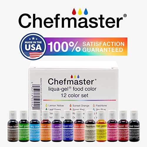 Chefmaster - Liqua-Gel Food Coloring - Fade Resistant Food Color