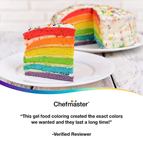 Chefmaster - Liqua-Gel Food Coloring - Fade Resistant Food Color