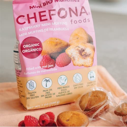 Chefona Foods Organic Filled Mini Muffins - Raspberry Gluten Fre... Chefona Foods Organic Filled Mini Muffins - Raspberry Gluten Fre...