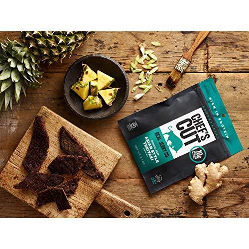 Chefs Cut Real Beef Asian Style Teriyaki Jerky, 2.5 Ounce 4 Pack