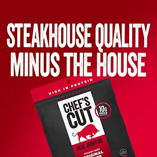 Chefs Cut Real Smoked Beef Original Recipe Jerky, 14 Ounce