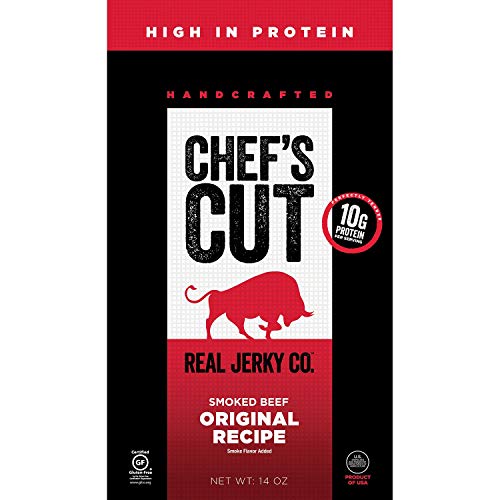 Chefs Cut Real Smoked Beef Original Recipe Jerky, 14 Ounce