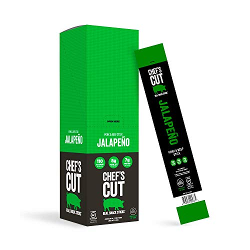 Chefs Cut Real Snack Pork And Beef Jalapeno Sticks, 1 Ounce 16