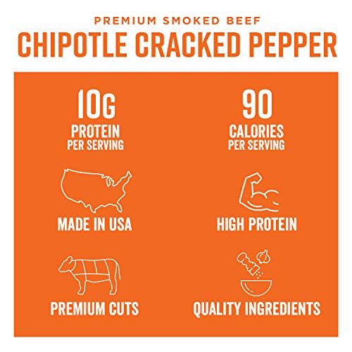 Chefs Cut Real Steak Chipotle Cracked Pepper Jerky, 2.5 Ounce