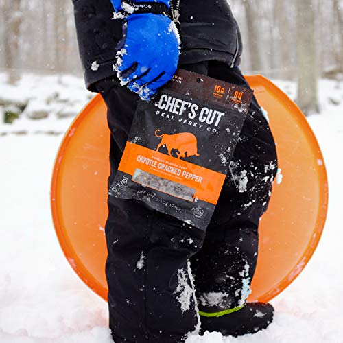 Chefs Cut Real Steak Chipotle Cracked Pepper Jerky, 2.5 Ounce